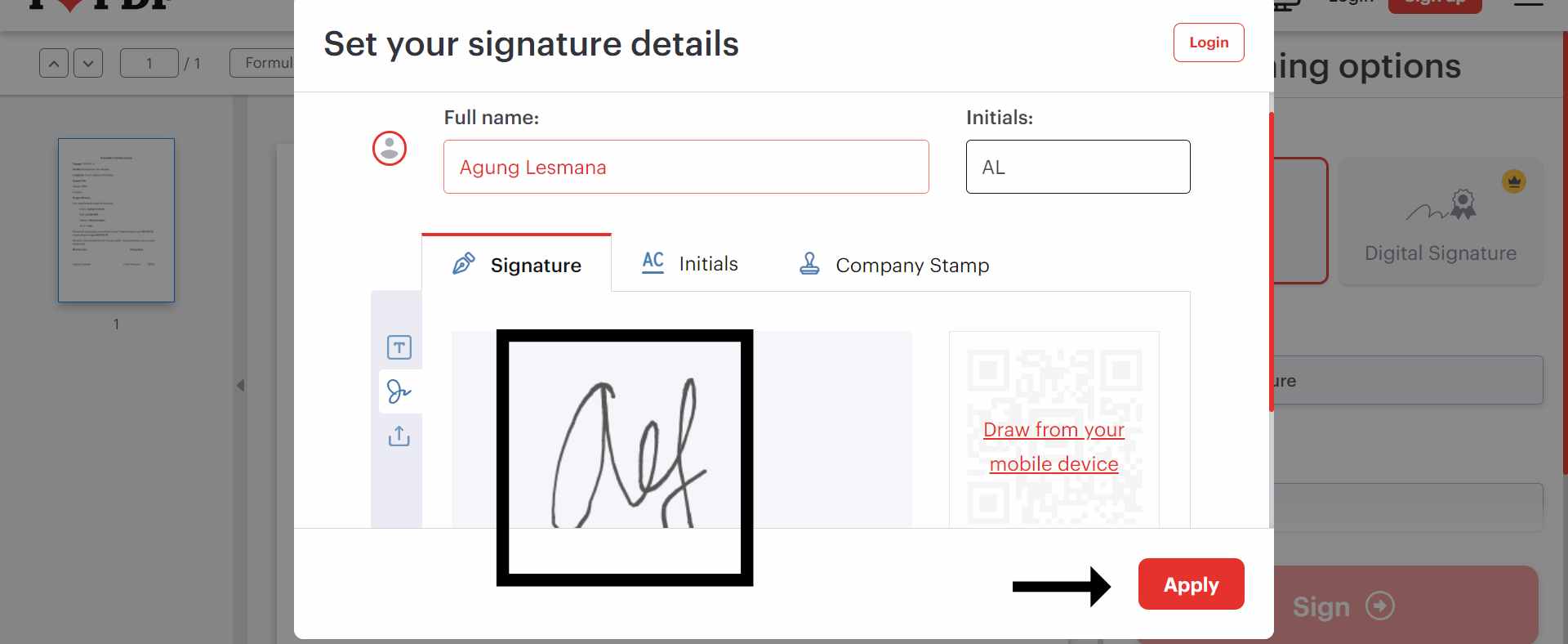 cara tanda tangan menggunakan i love pdf 2