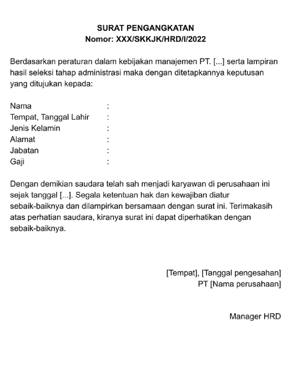 surat keputusan