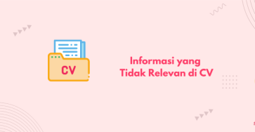 informasi yang tidak relevan di CV banner