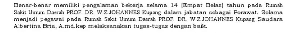 surat pengalaman kerja