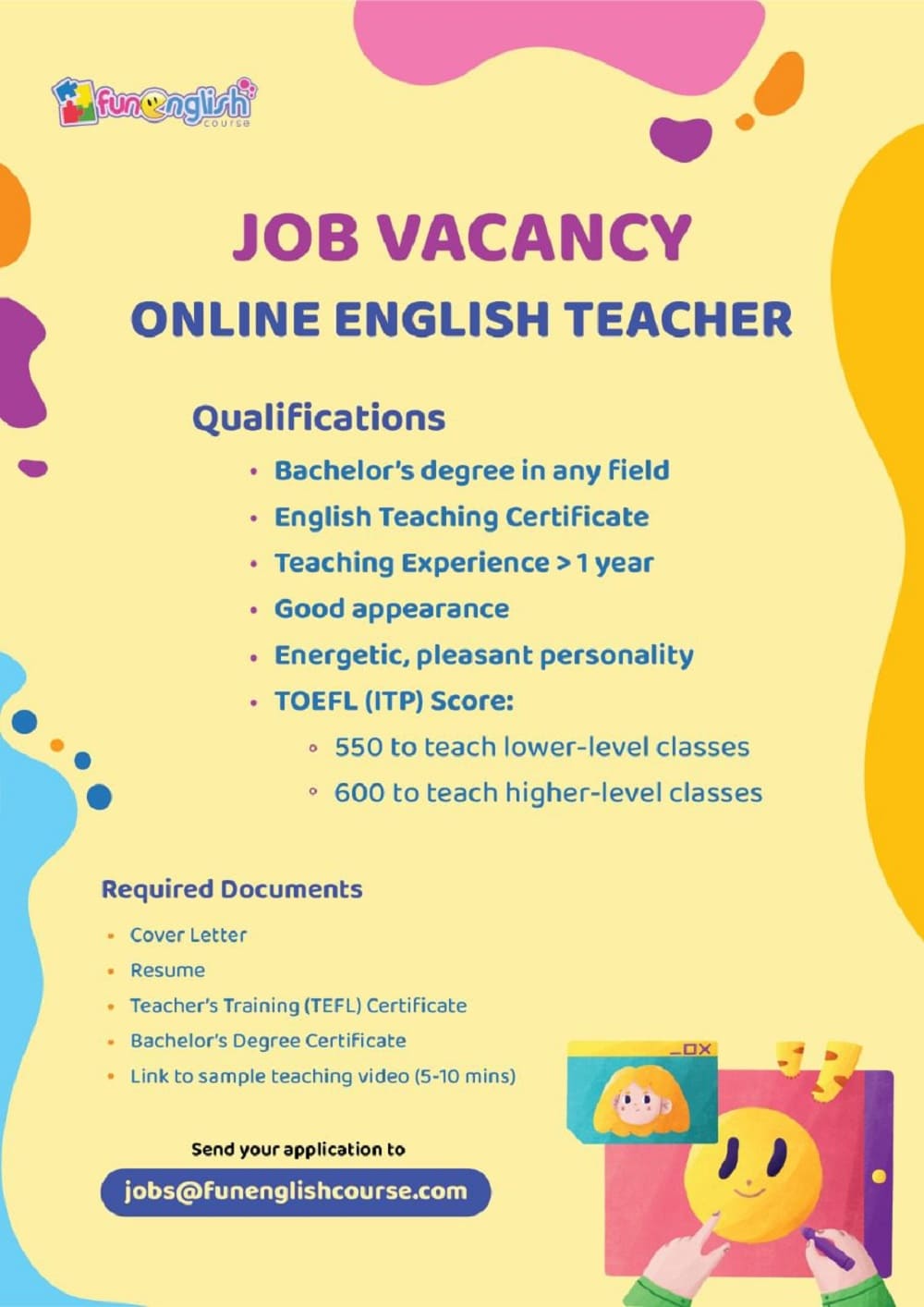 Contoh Job Vacancy Bahasa Inggris