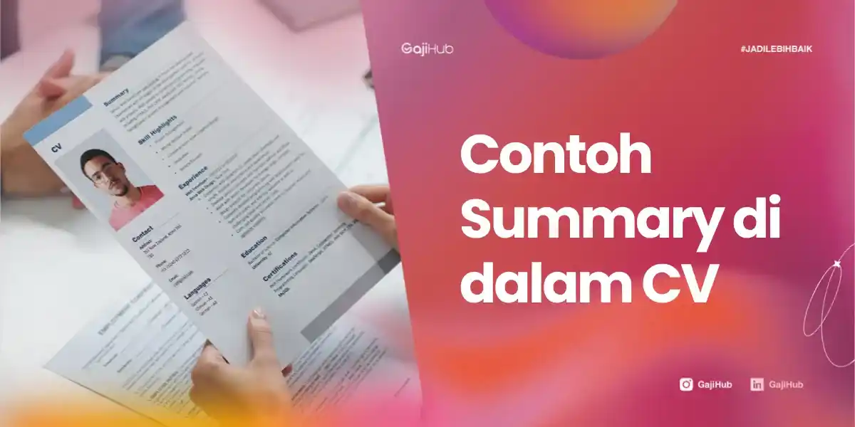 contoh summary dalam CV