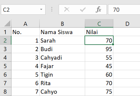 rumus if excel 1