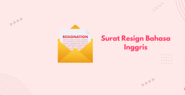 surat resign bahasa Inggris