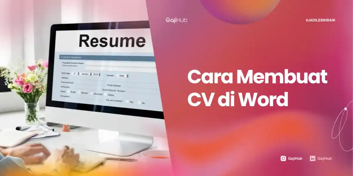 cara membuat CV di word