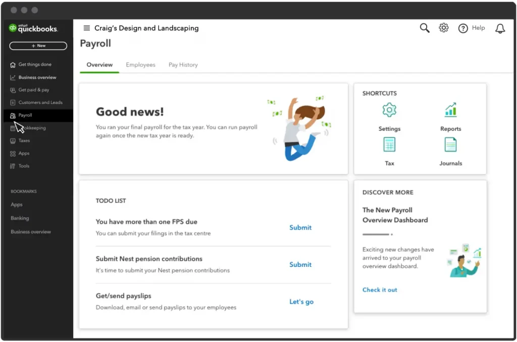 quickbook payroll 9