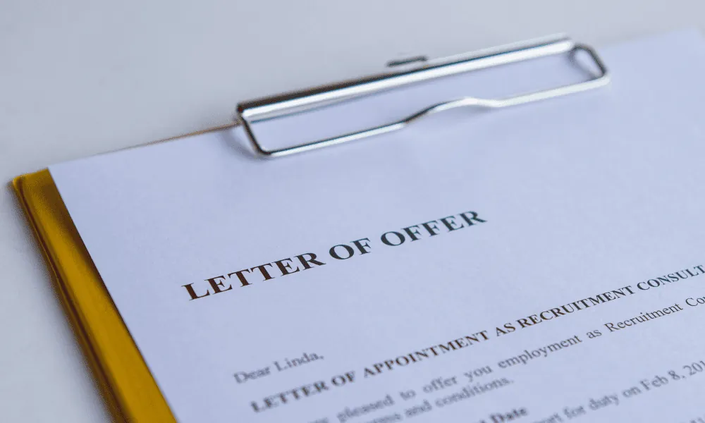 template surat offering kerja