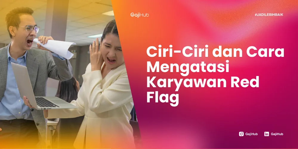 karyawan red flag banner