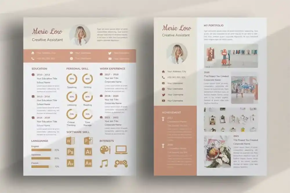 contoh portofolio kerja