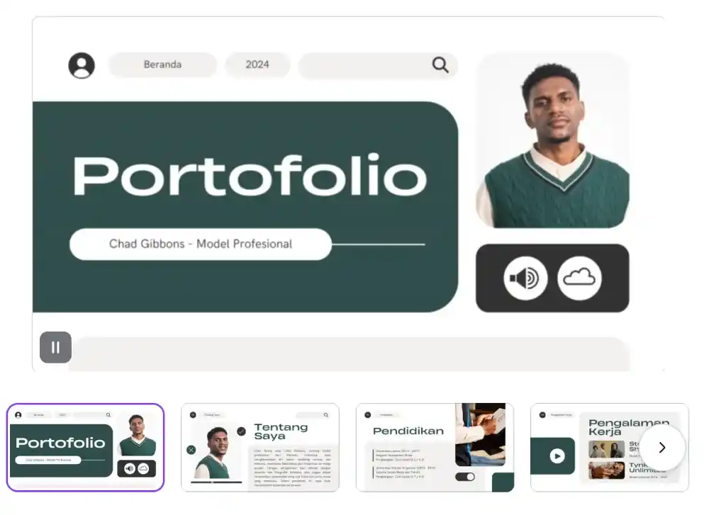 contoh portofolio kerja