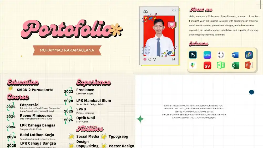 contoh portofolio kerja