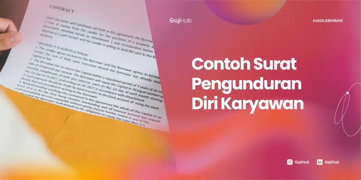 contoh surat pengunduran diri karyawan