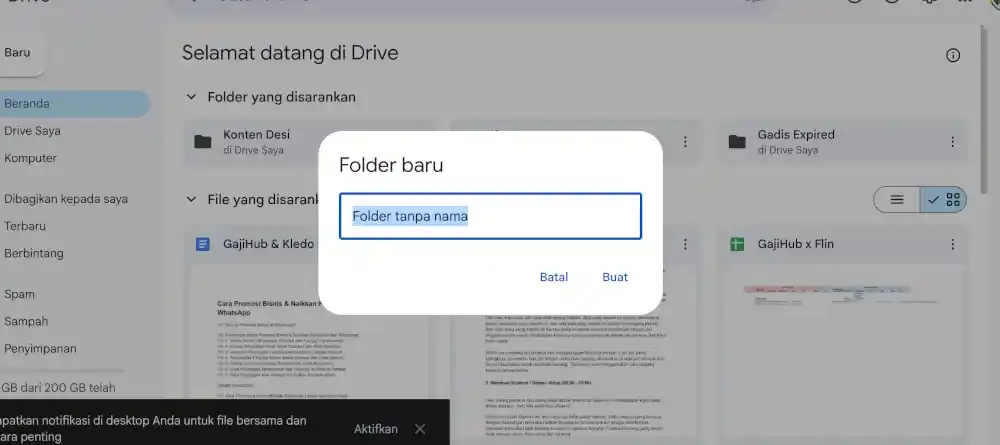 buat folder
