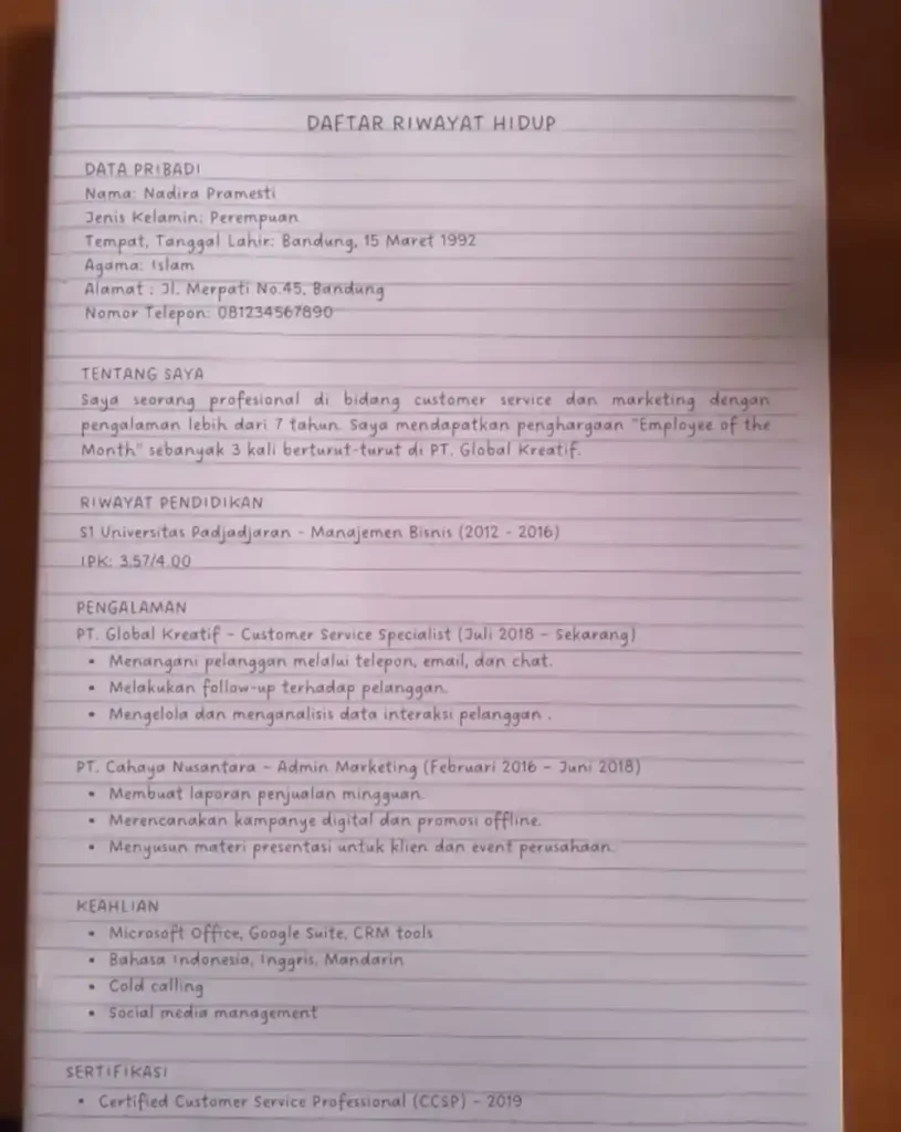 CV