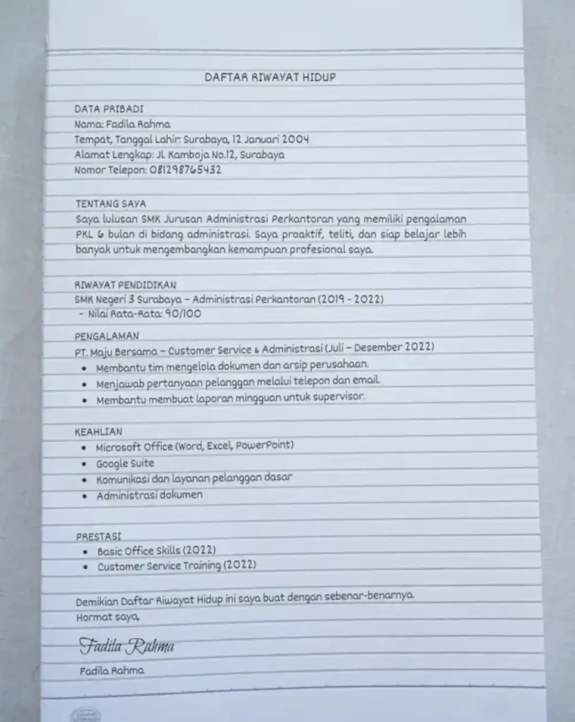 CV