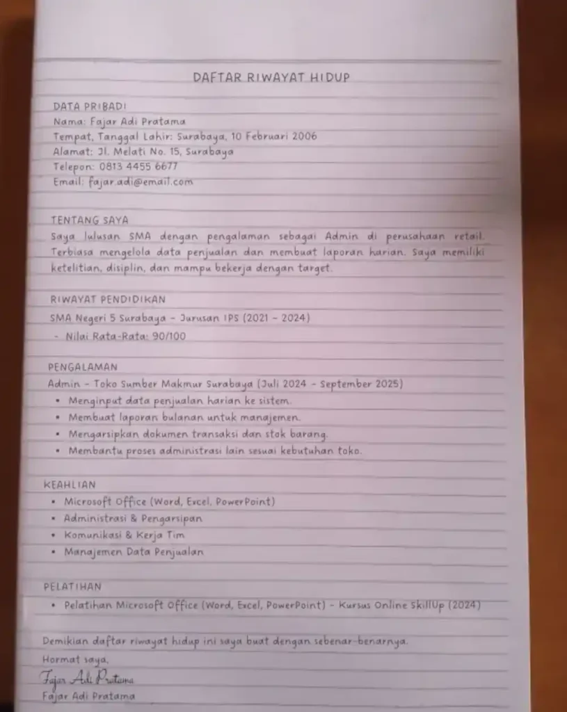 CV